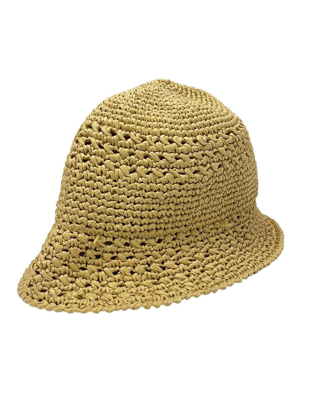 Miumiu Beige White Straw Hat #343594M53B